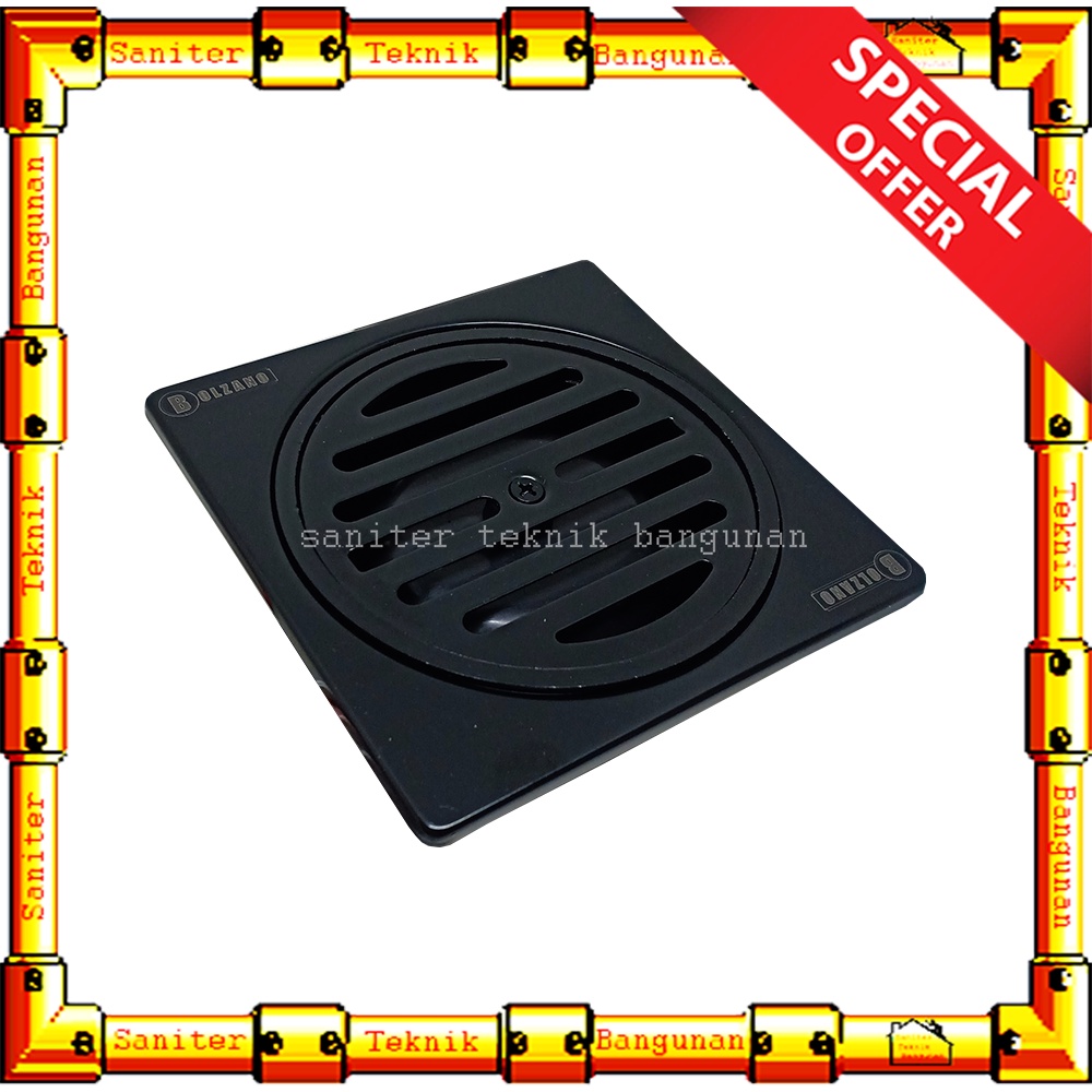 Saringan Got Stainless Hitam Floor Drain Sus 304 Bolzano Anti Karat