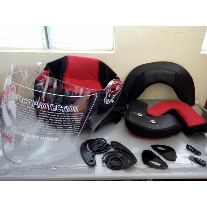 BUSA HELM NHK R6 + KUNCI TALI HELM + KACA