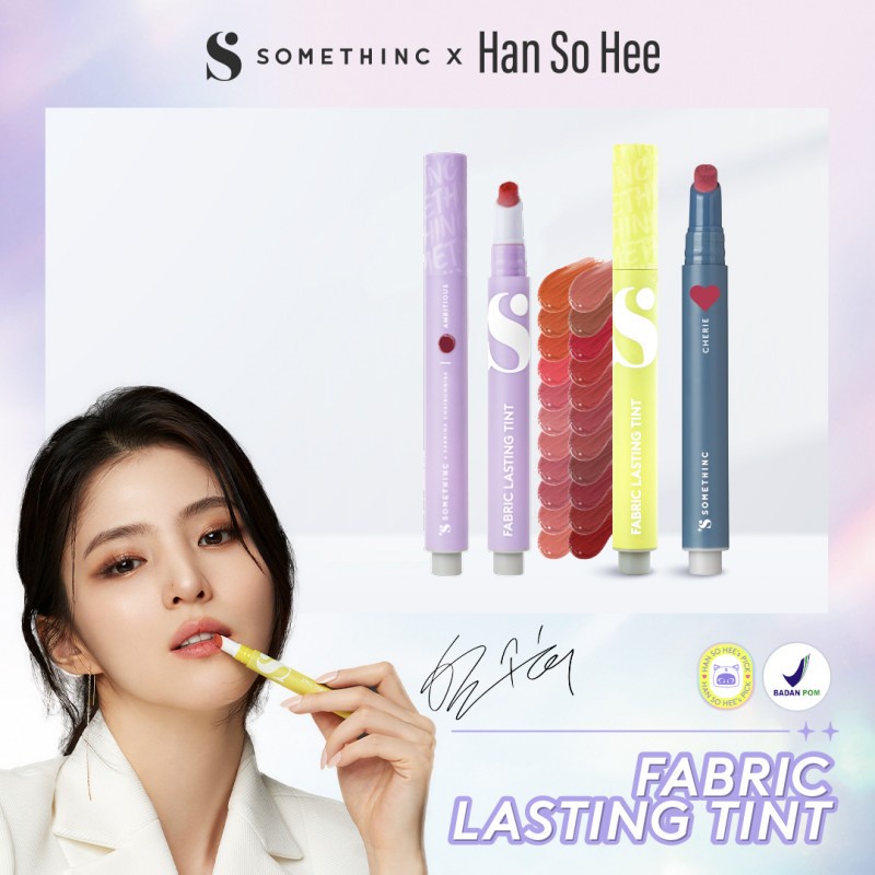 ❤️ Cloudy ❤️ Somethinc Fabric Lasting Tint / Lip Tint Natural / Liptint Somethinc Original 100%