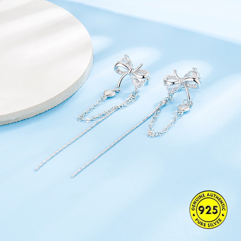 Anting Rumbai Ikatan Simpul Musim Gugur Dan Dingin Untuk Wanita Klip Telinga Tanpa Tindik U1309