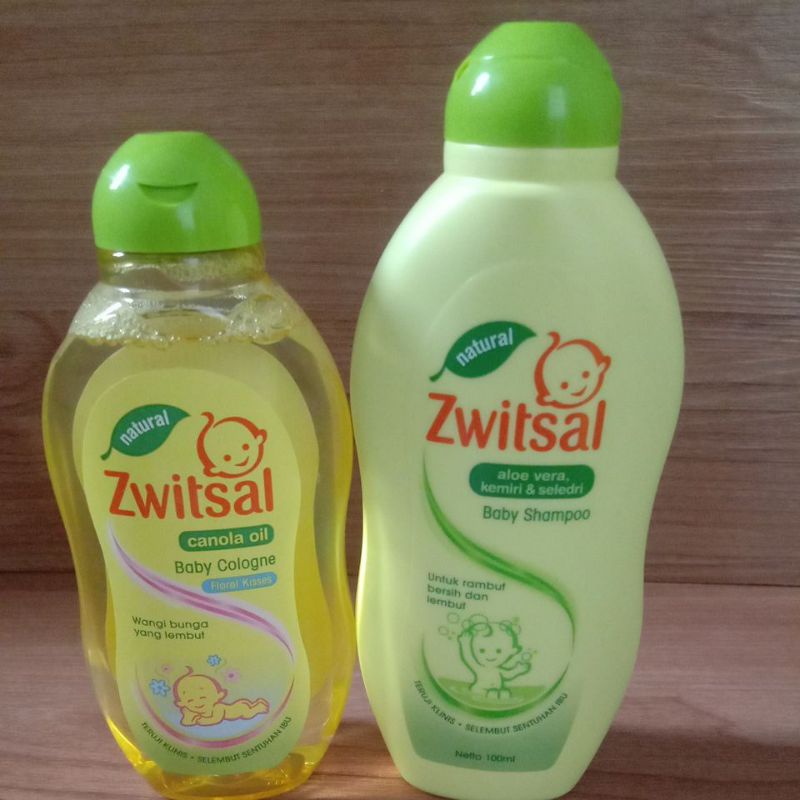 ZWITSAL BABY SHAMPO + BABY COLOGNE FLORAL KISSES (free duckbil anak 2 pcs)