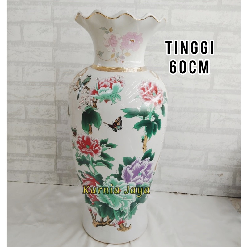 Vas / Guci Keramik Import China Tinggi 60cm