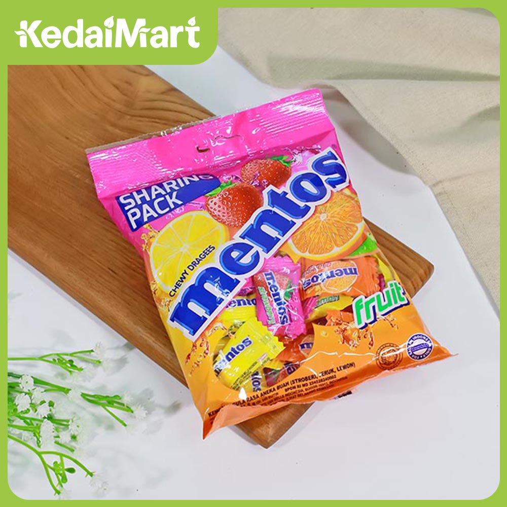 

Mentos Fruit Bag 121.5 Gram Isi 45 Pcs