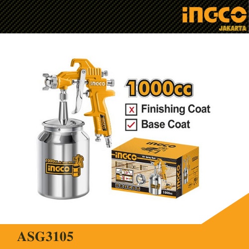 Spray Spray Gun Ingco Tabung Bawah / Semprotan Cat Motor Ingco Asg3105