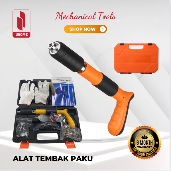 [FREE 20 pcs sround nails] Paku Tembak Manual 8MPA Nail Gun Fastening Tembak Beton Kayu/ Ubin Kerami