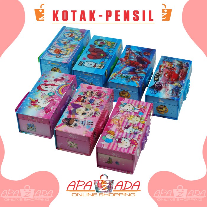 

Tempat Pensil Apazada - Kotak Pensil Kode 3 Tingkat Metalik 3 Dimensi / Pencil Case