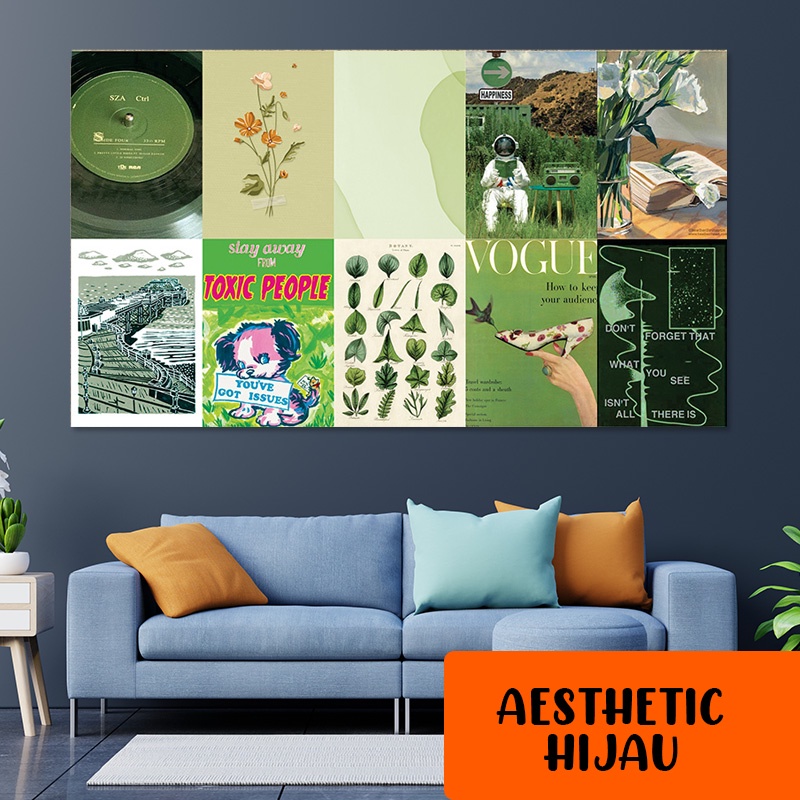 (10pcs poster) Poster Dinding Aesthetic | Isi 10 Poster | Poster Aesthetic | Poster Band Retro Vinta