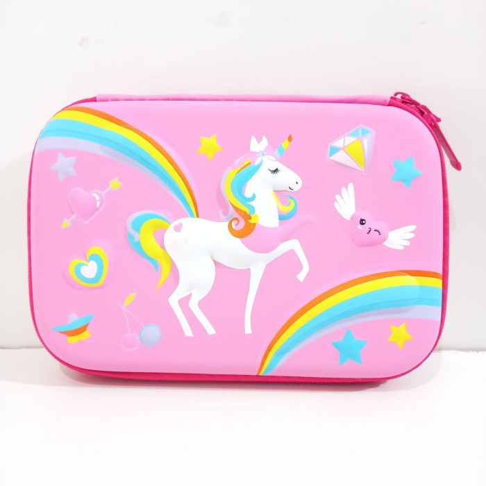 

TEMPAT PENSIL 3D TIMBUL MOTIF UNICORN DIAMOND SANGAT CANTIK DAN CUTE