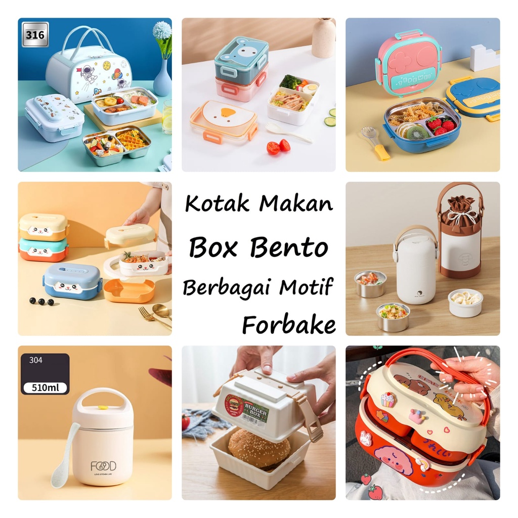 Kotak Makan Box Bento Tempat Makan Box Kotak Bekal Makan Lunch Box