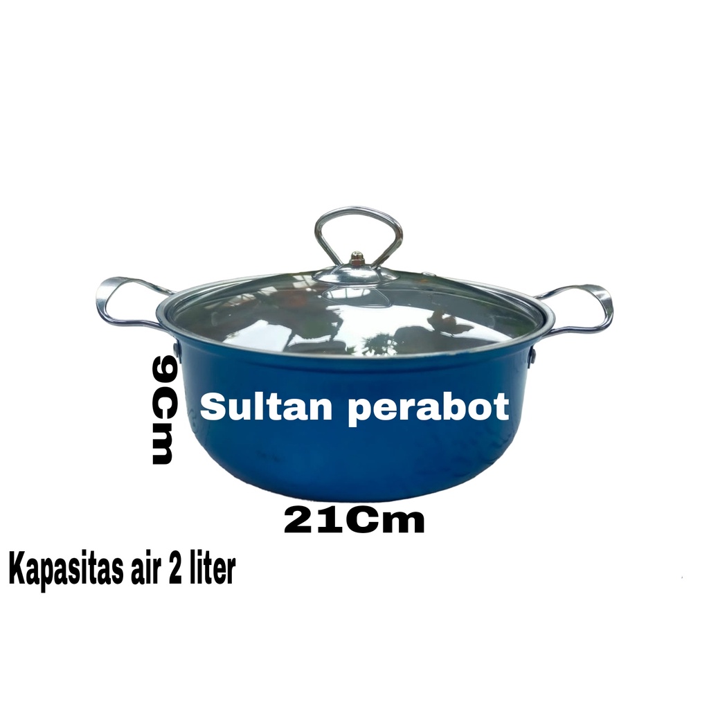 Panci Pelangi Stainless Steel/Panci Pelangi polos Cookware harga per pcs (Free Irus)