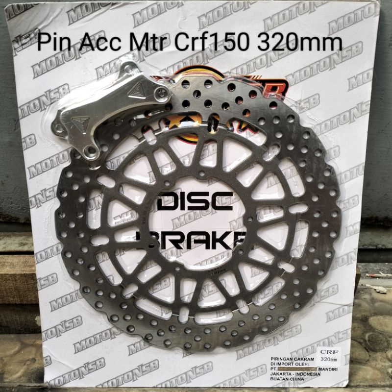 Disc Cakram/Piringan Cakram Disk Brake Depan SUPERMOTO Crf150/320mm CRF 150L /(PNP)