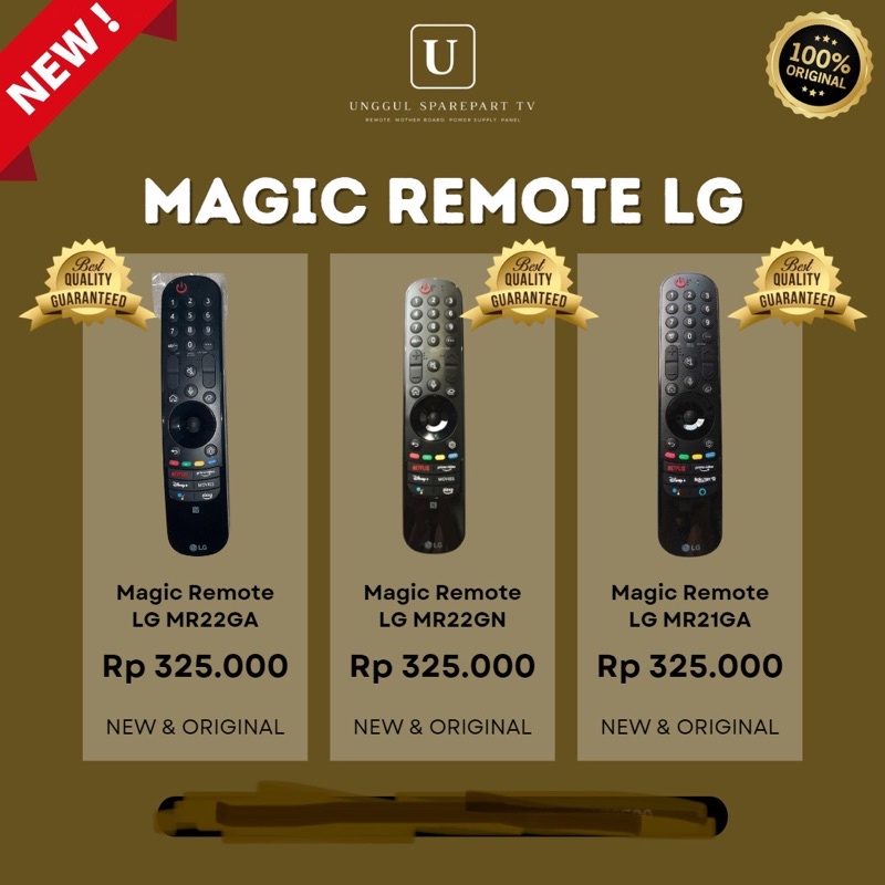 Magic Remote LG MR21GA Original New - Remote Magic LG MR21GA MR21 - Remote LG Smart TV MR21 GA