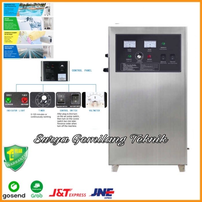 Mesin Ozone Generator 20Gram 0.3 Alat Pembersih Bakteri Ozone 20G