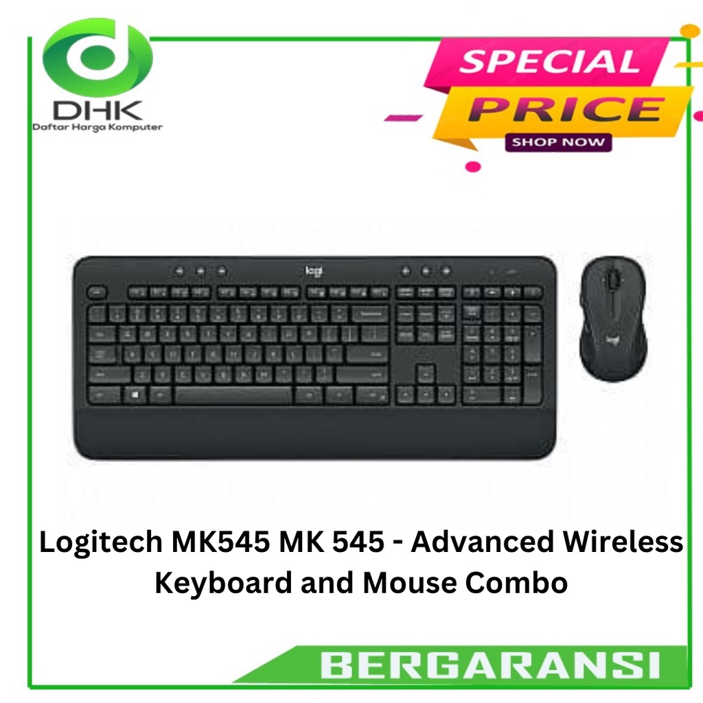 Logitech MK545 MK 545 - Advanced Wireless Keyboard and Mouse Combo