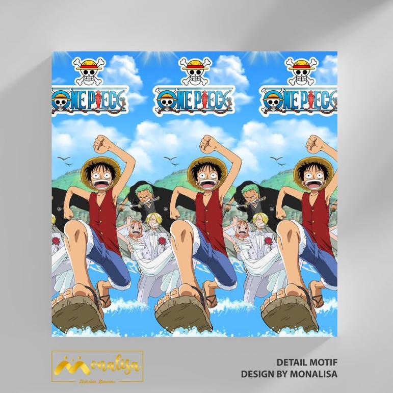 れ Monalisa - Bisa COD ORIGINAL Sprei 90/100/120/160/180/200 Single Queen King Motif One Piece Sea Bi