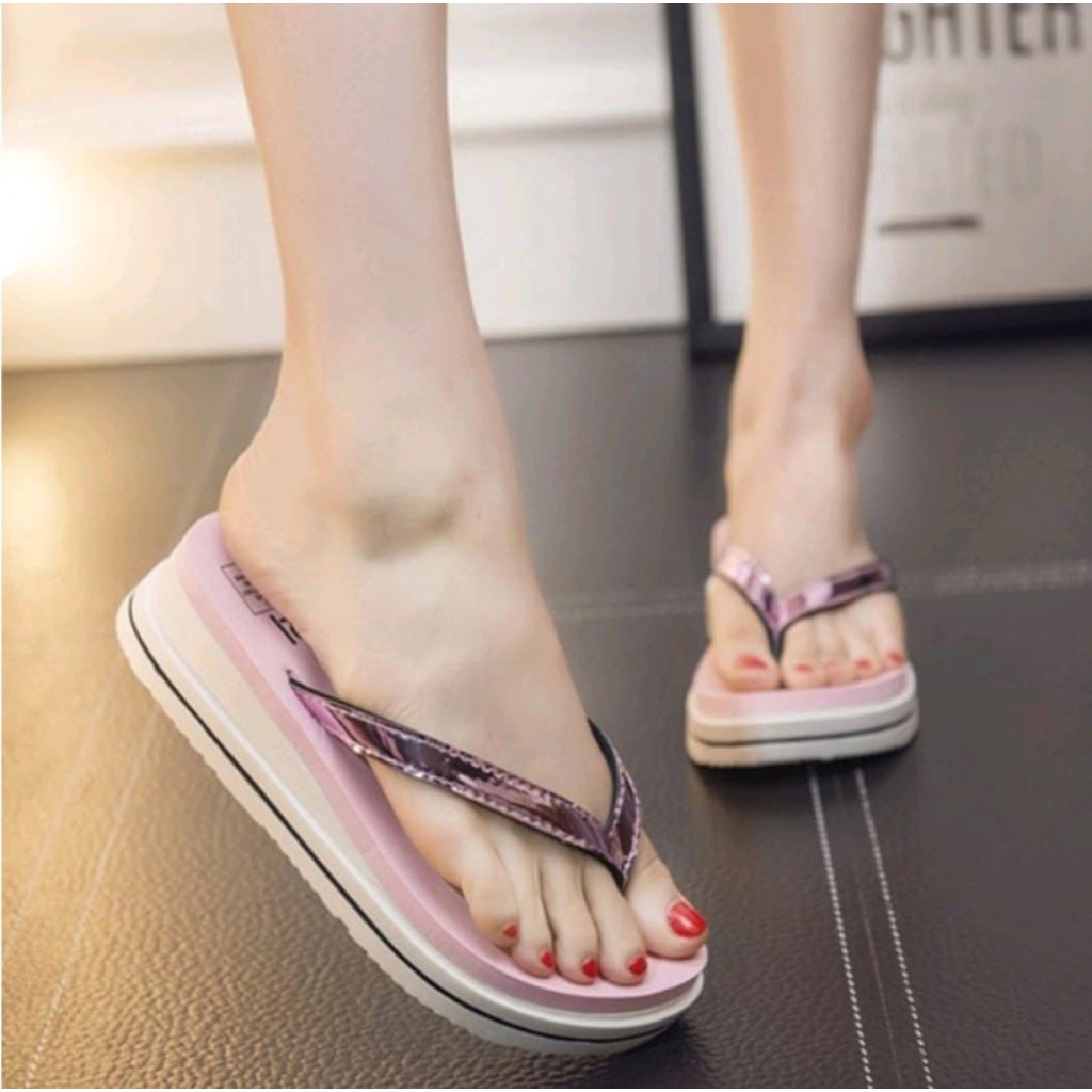 SANDAL WANITA JEPIT ZMISTUO WEDGES FLATER