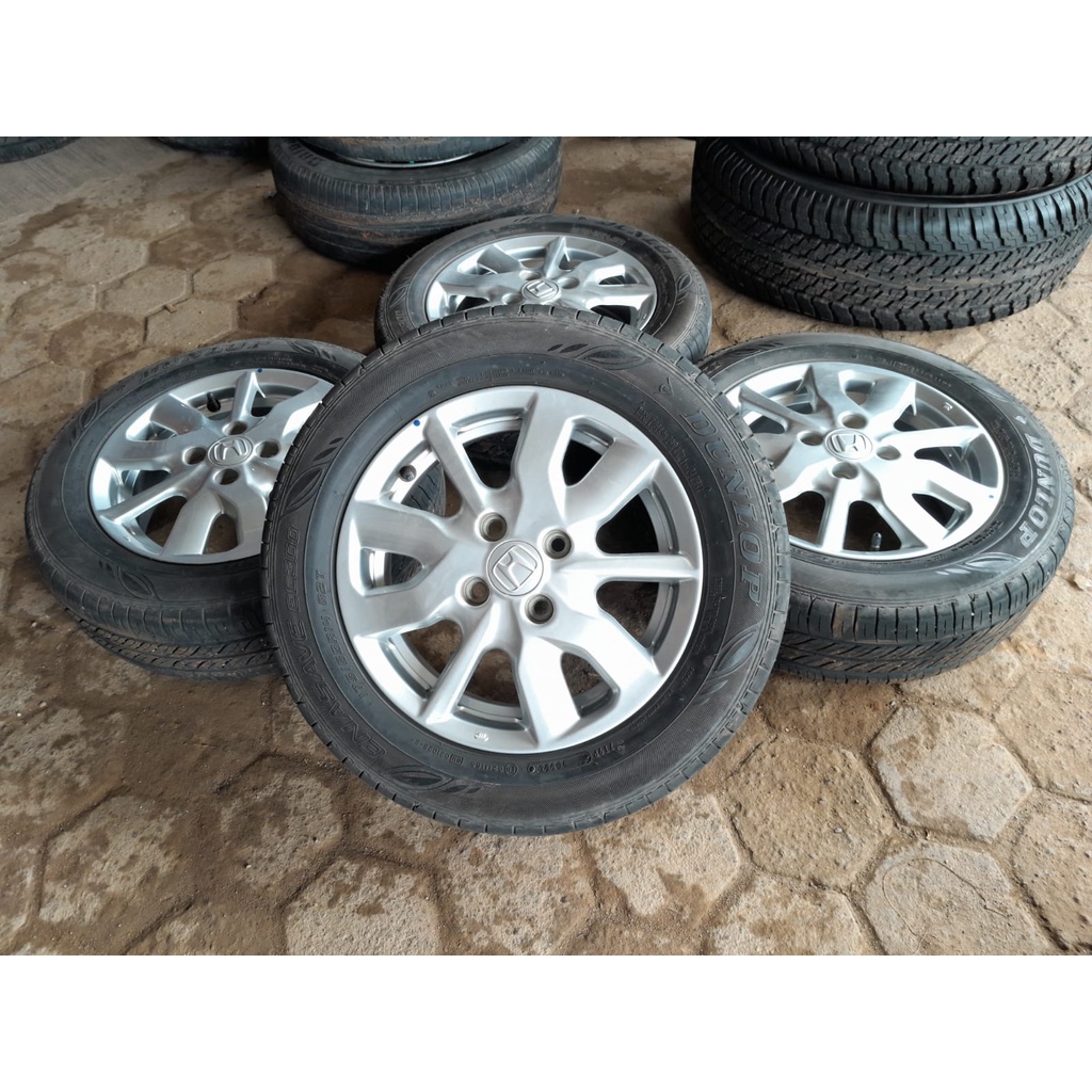 velg seken standar new brio ring 14 + ban dunlop 175/65 r14