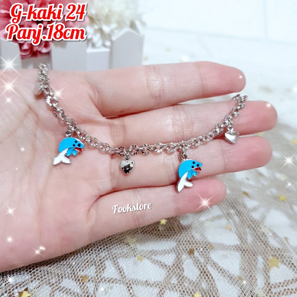 GELANG KAKI ANAK MOTIF KARTUN USIA 3-4 THN/ANTI ALERGI