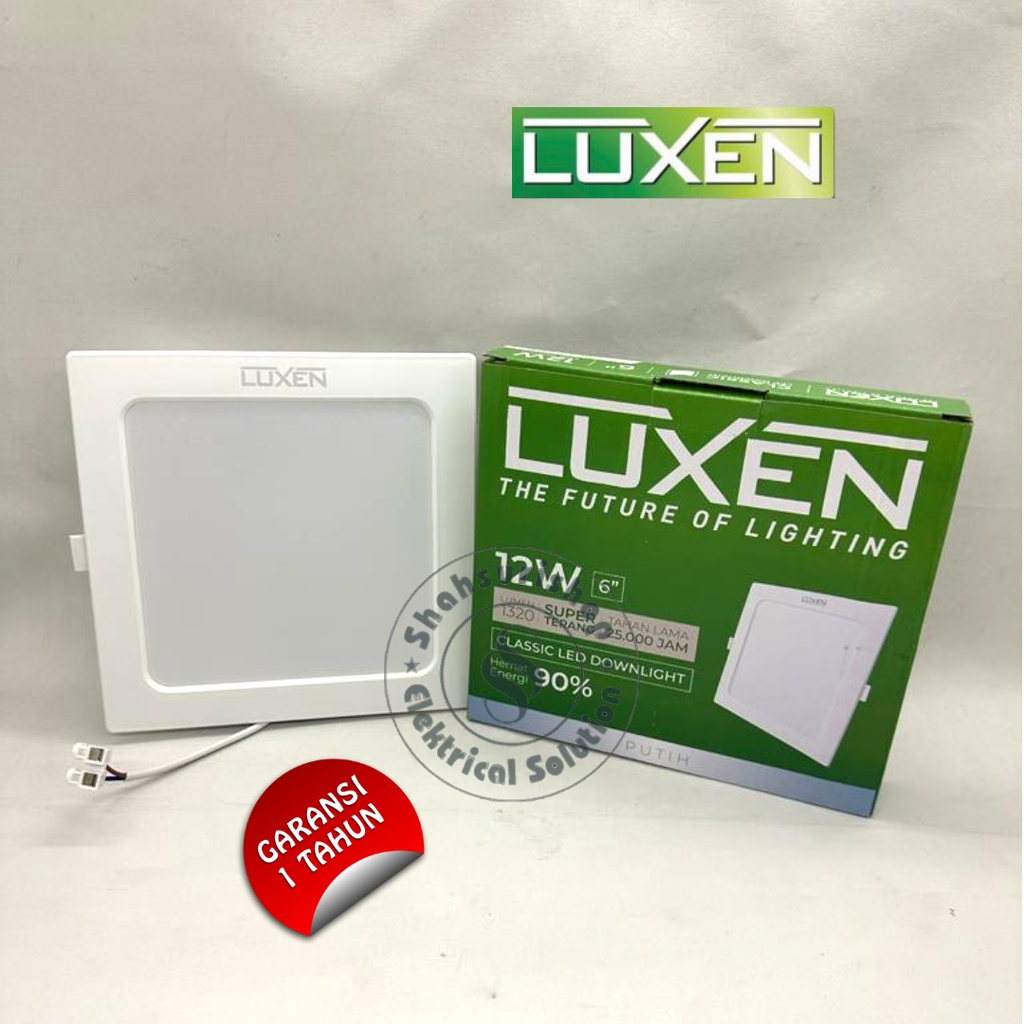 LUXEN LAMPU CLASSIC LED DOWNLIGHT PANEL 12 WATT KOTAK INBOW 6&quot; INCH