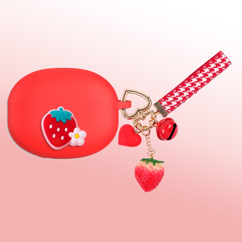 Kartun Peach/Alpukat Case Untuk Anker Soundcore P2i R100 Case Hewan Lucu Silikon Bluetooth Earphone Cover Case Fundas