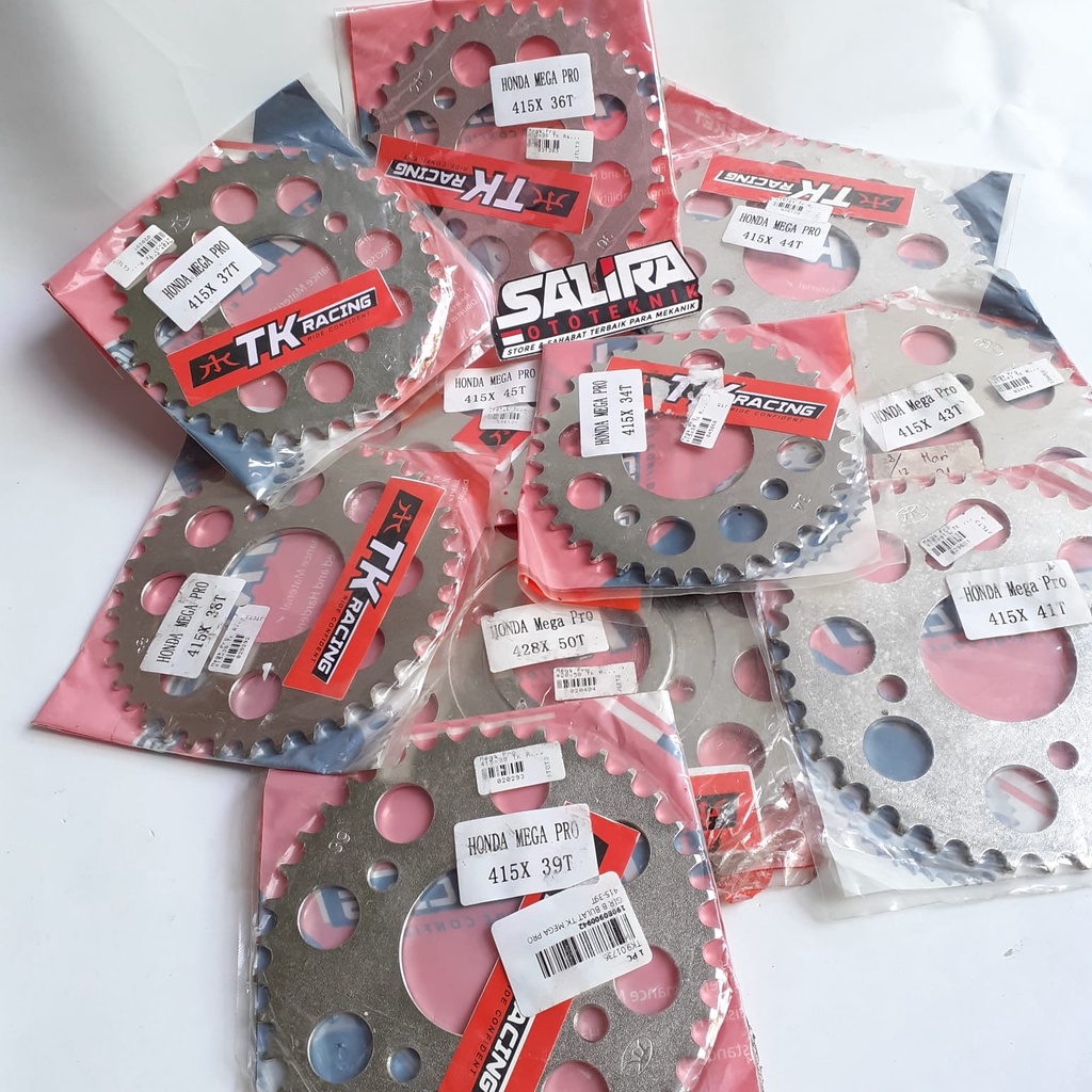 Gir Ger Gear Belakang Motor Honda Mega Pro GL Pro Neotech CB 150R Ukuran 34 35 36 37 38 39 40 41 42 