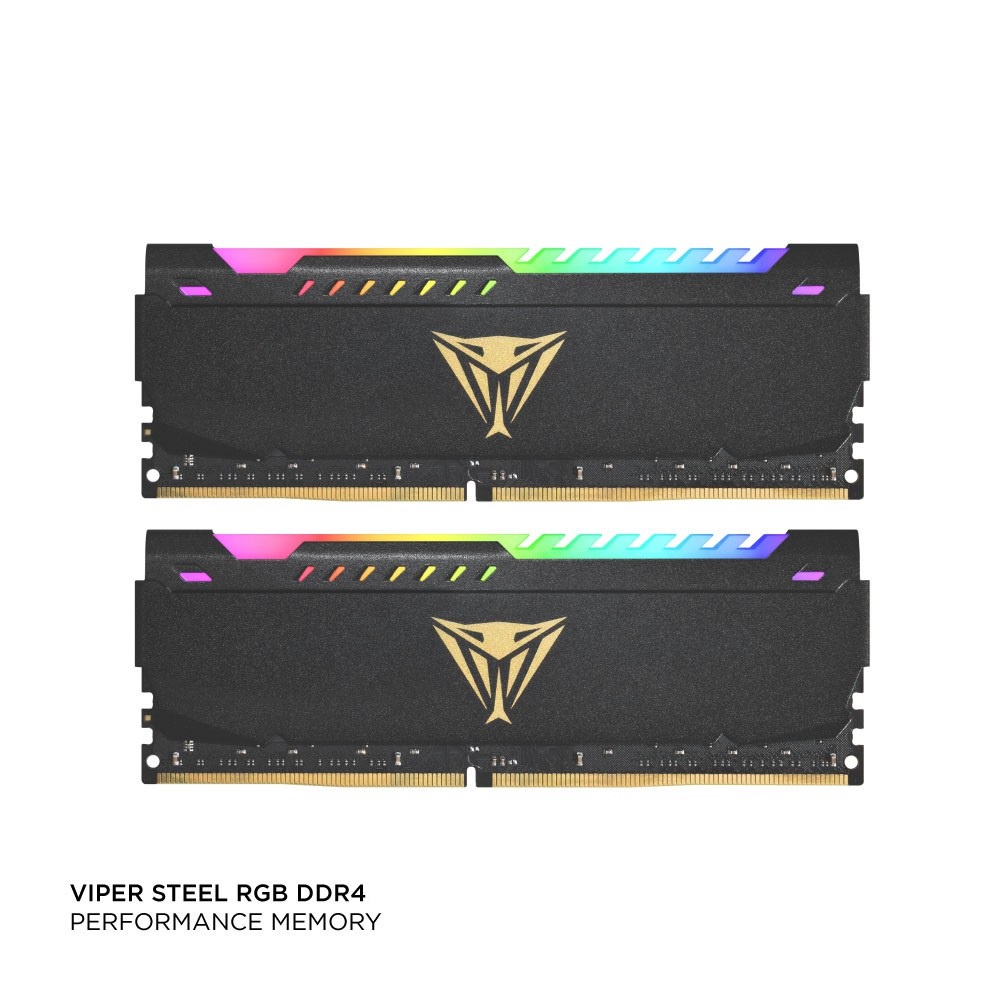 RAM PC PATRIOT Viper Steel RGB 16GB, 32GB, 64GB Kit Dual Channel DDR4 3200Mhz CL18