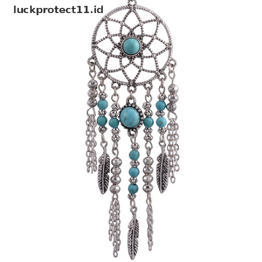 // Fashion Hot///Fashion Kalung Rantai Panjang Model Rumbai Dream Catcher Gaya Bohemia Vintage Untuk Wanita.