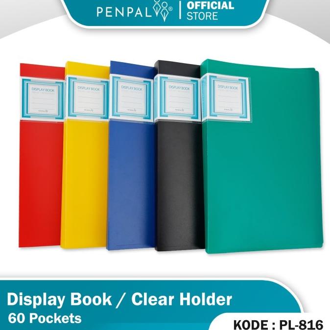 

Penpal Display Book / Clear Holder 60 Pockets Pl-816
