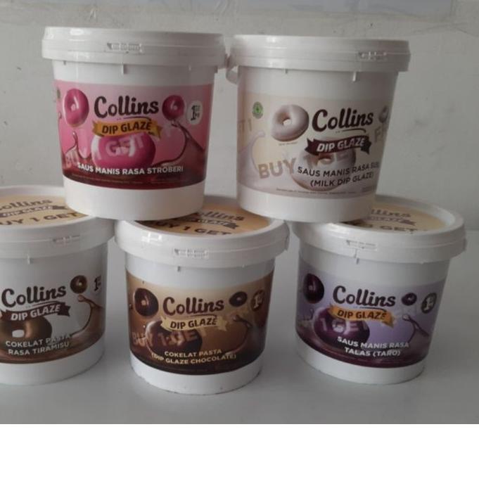 

66E✽ COLLINS DIP GLAZE 1KG Pasti Ada