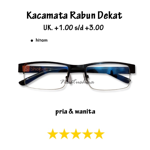 Kacamata Baca Plus (+) Lensa Transparan Pria Wanita Kaca mata Plus Kacamata Fashion Sunglasses Unisex