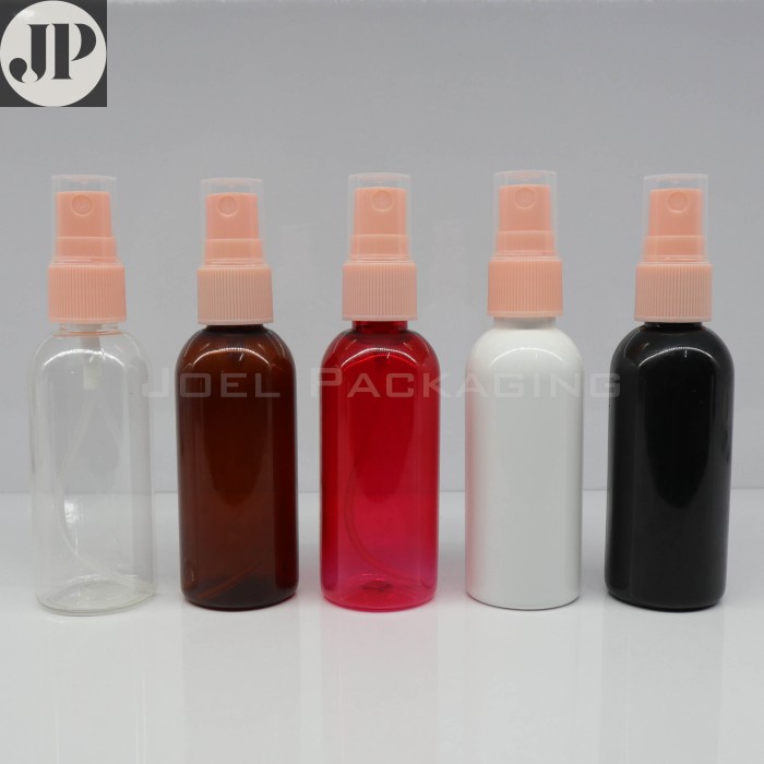 BOTOL SPRAY 60ML PINK 60 ML PET SPRAYER PINK - Botol Clear