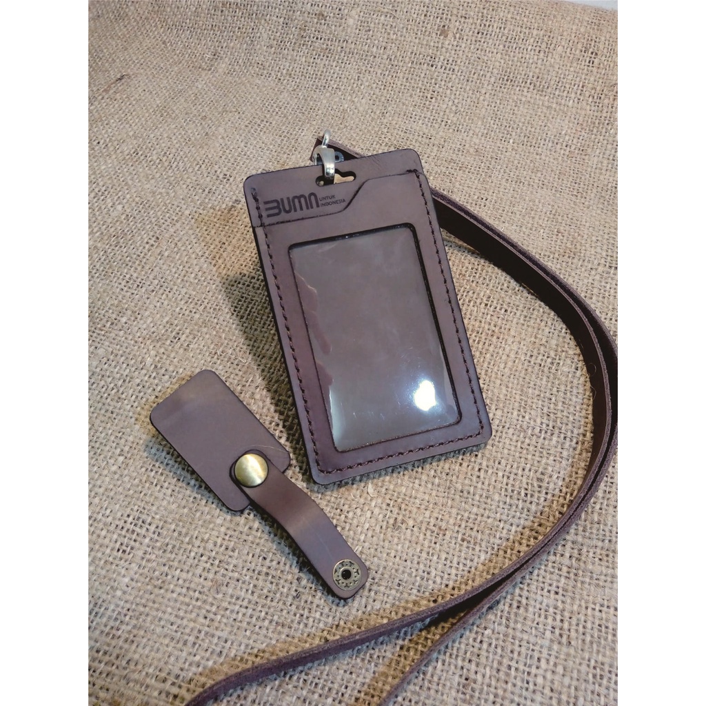 

lanyard kulit custom