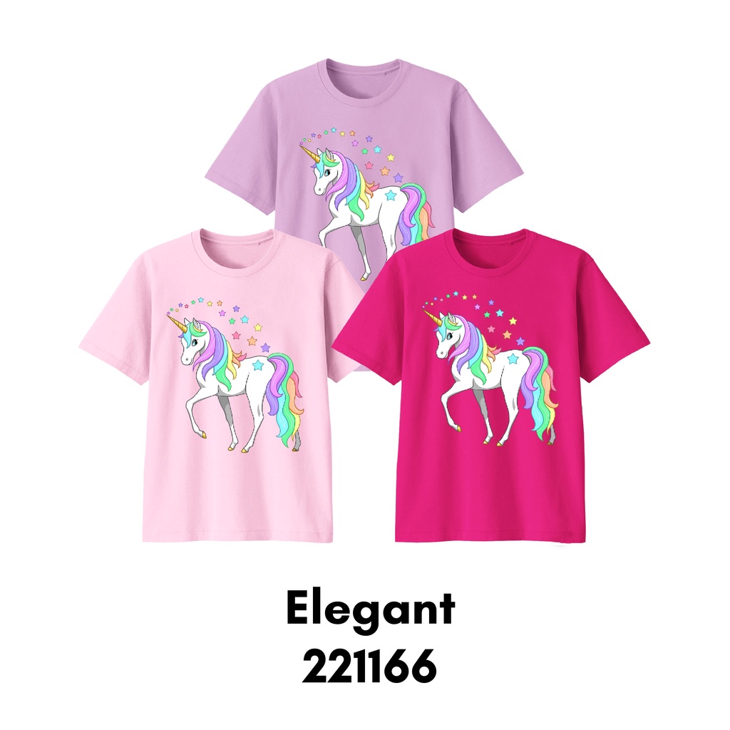 Baju Kaos Fairy Unicorn Series Size Bayi Sampai Dewasa Bigsize Bahan Katun Combed Premium 30s