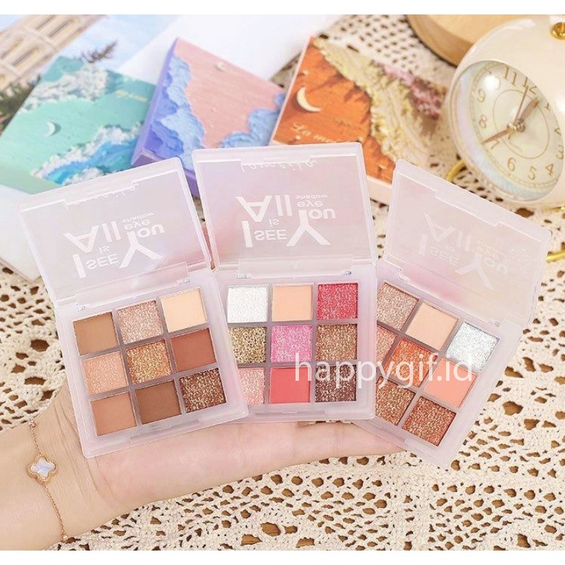 LAMEILA Eyeshadow 9 Colors Highlighter Pallete All i see You LA059 5099