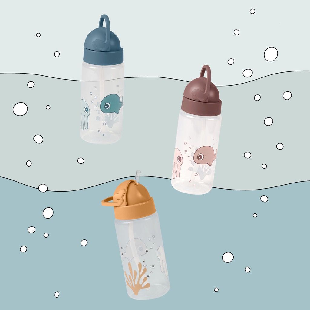 Done by Deer Straw Bottle Sea Friends - Botol Minum Anak