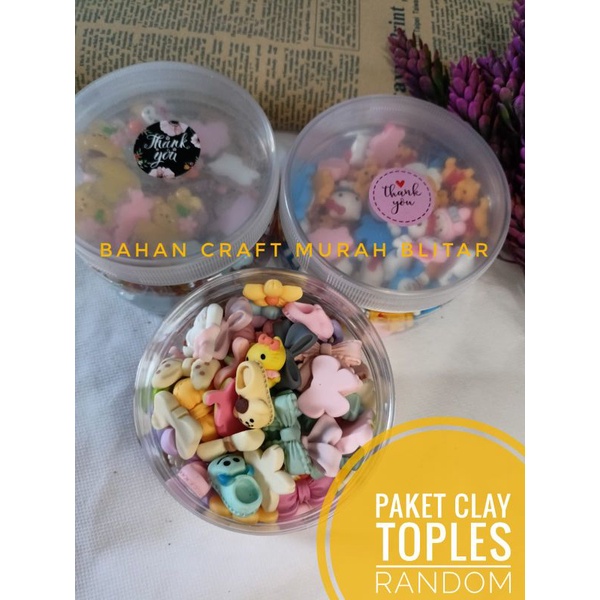 100 pcs clay toples