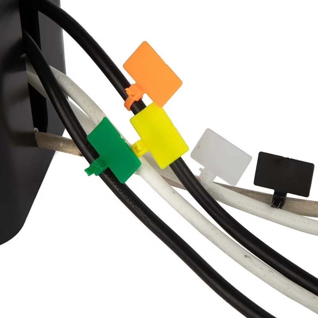 Kabel Tis Tie Ties Cable Label Maker Marker Name Tag Label Pengikat Putih