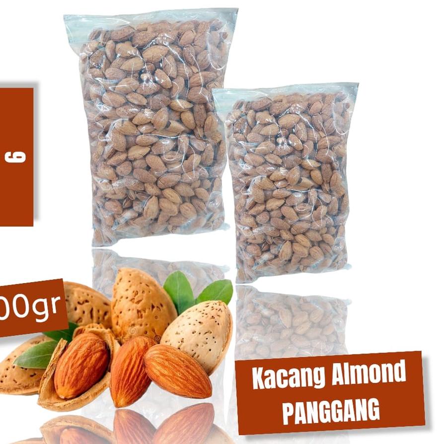 

FREE ONGKIR!kacang almond panggang super 500gr (panggang/roasted)|SQ1