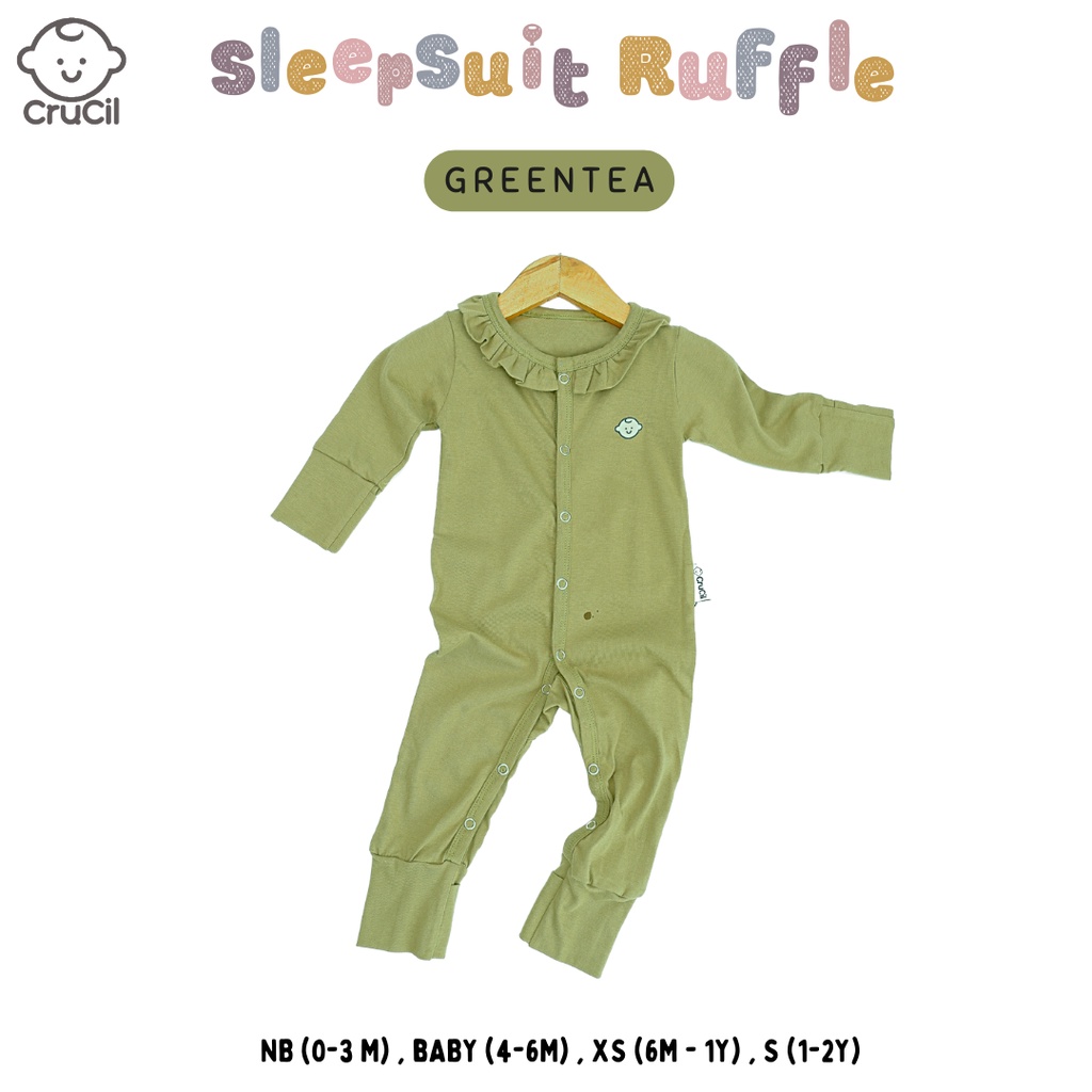 CruCil Factory Sleepsuit Ruffle (0m-2y)