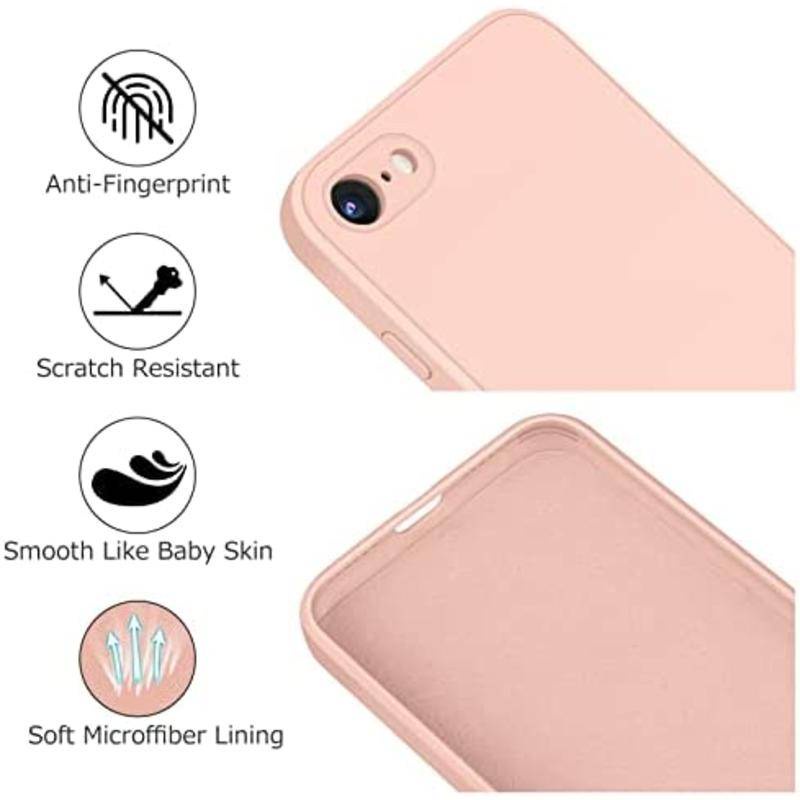 Untuk Iphone6 6s 78 Plus Se2020 2022 Case Bergaya Silikon Cair Slim Full-Body Cover Pelindung Untuk iPhone X XS Max XR