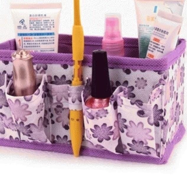 ㆄ 【GOGOMART】Rak Kosmetik Bahan Kain / Storage Cosmetic Organizer ビ