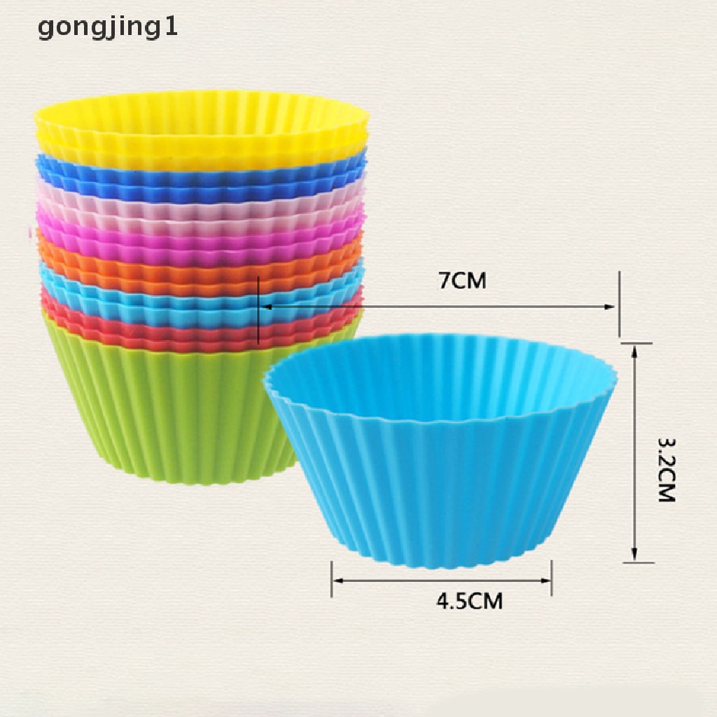 Ggg 4 Pcs Silikon Cake Cup Liner Baking Cup Cetakan Muffin Bulat Cakecup Alat Kue ID