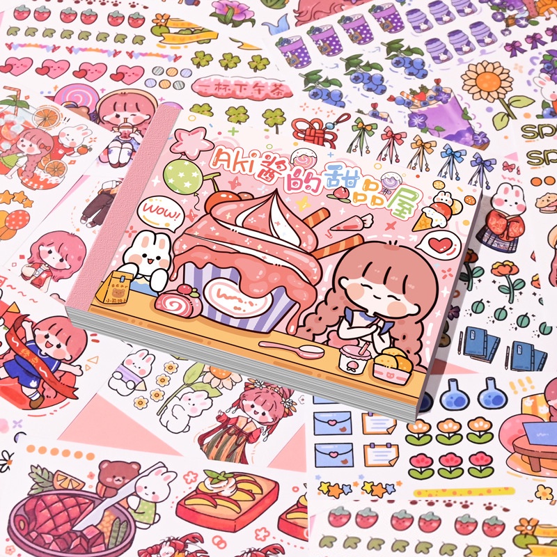 20 /50PCS /Set Stiker Lucu Kawai Bahan PET DIY Tangan Akun Stiker Dekorasi Hadiah Gadis Dalam Stok New Arrival LY