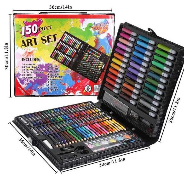 

(I-Q6Q-♥) Crayon Set 150pcs / Krayon Mewarnai Anak 150pcs / Pensil Warna Set 150pcs proses cepat