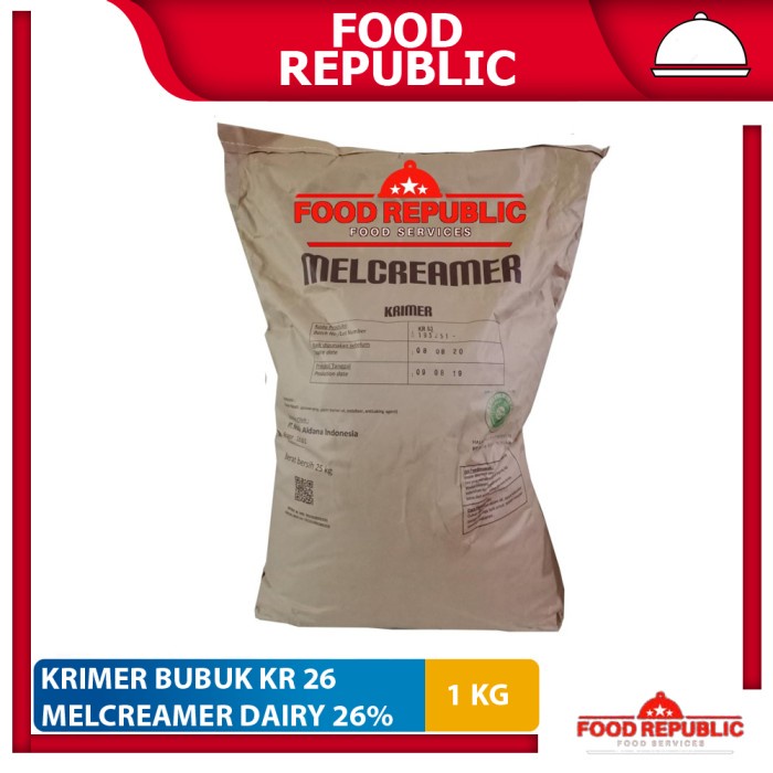 

KRIMER BUBUK - CREAMER POWDER 1 KG FAT 26% NON DAIRY HALAL REPACK