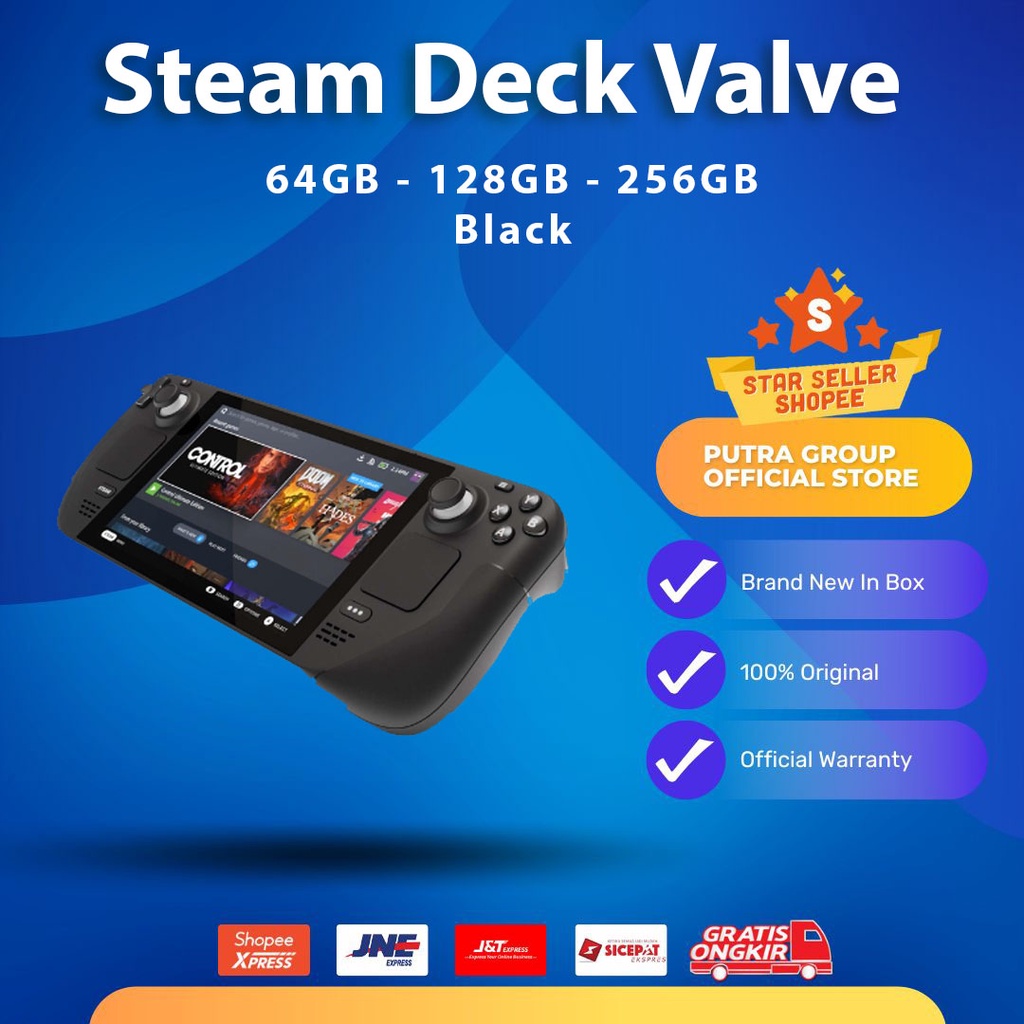 Steam Deck Valve Handheld Gaming US 64GB 256GB 512GB