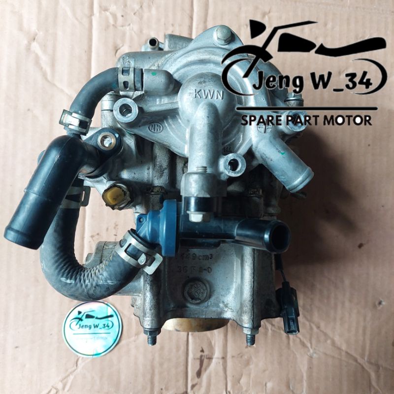 BLOK HEAD CYLINDER SEHER PISTON HEAD DEKSEL MESIN VARIO 150 ALL NEW VARIO 150 PCX 150 ORIGINAL