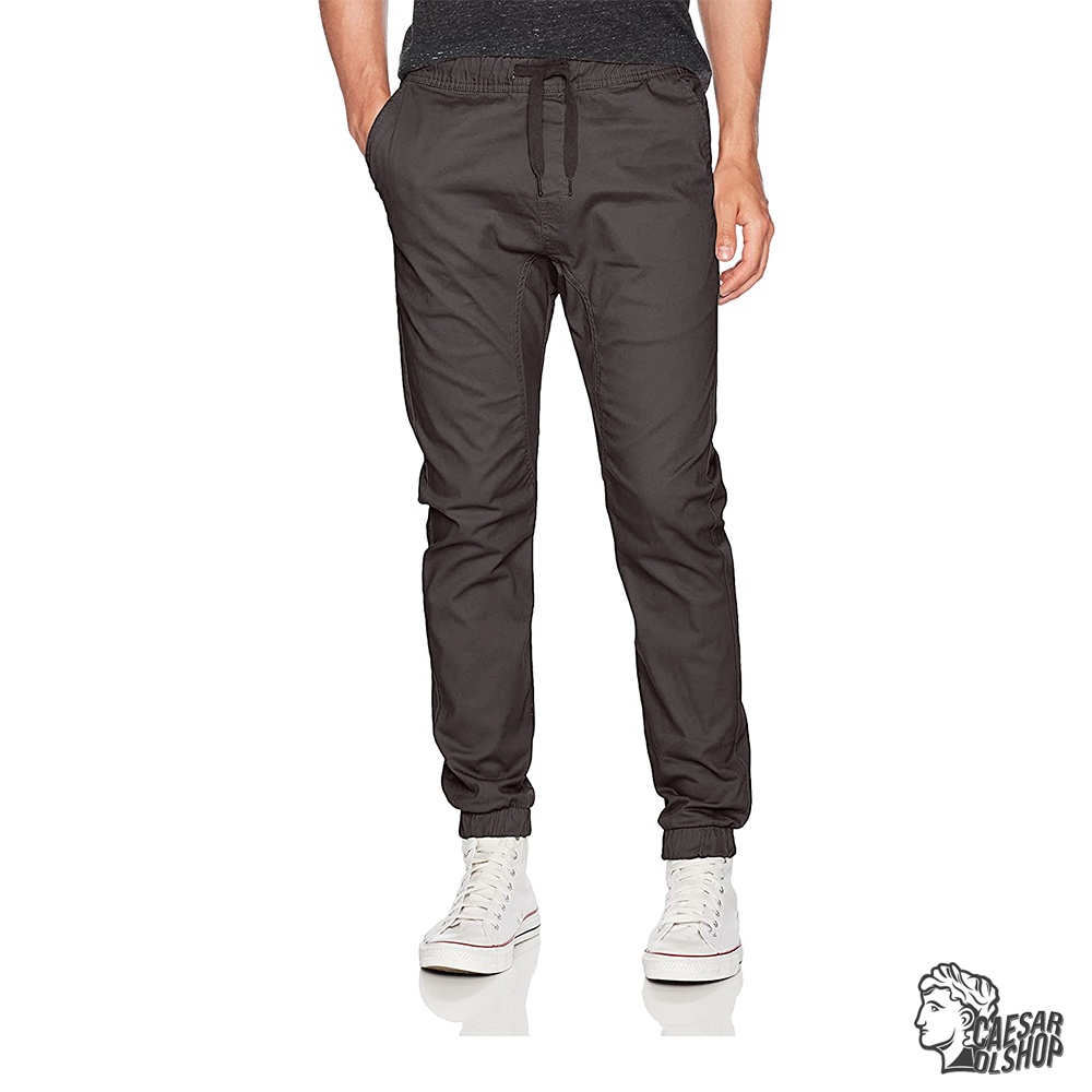 Caesar Olshop - Celana Jogger Slimfit Premium - Caserta - Dark Grey