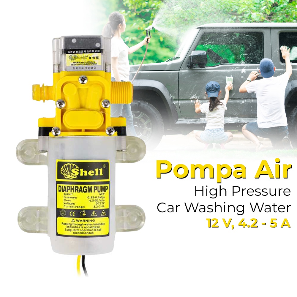 Pompa Penguat Semprotan Air High OMRS50TP Pressure Car Washing Booster Machine - Transparent