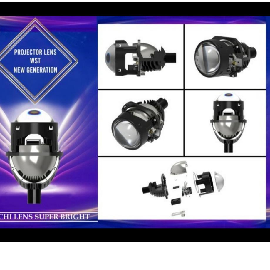 Terbaik.. ORIGINAL AES LAMPU PROJECTOR BILED WST AES 2,5 INCHI GEN 1 GEN 2 BLUELENS | BILED AES 35 W